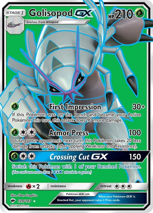 Image for Golisopod GX (Full Art) (129/147) - Pokemon
