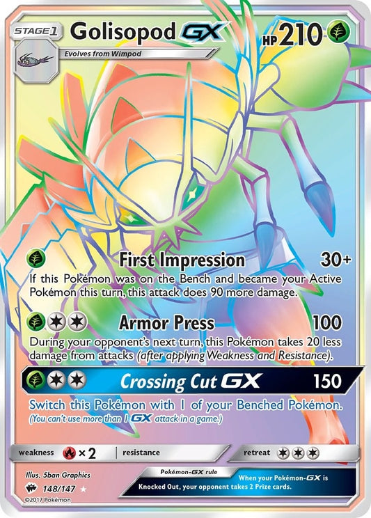 Image for Golisopod GX (Secret) (148/147) - Pokemon
