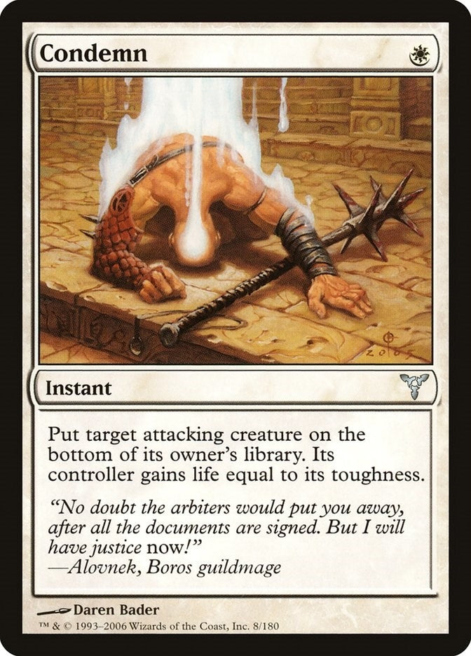 Image for Condemn (8) - Magic: The Gathering
