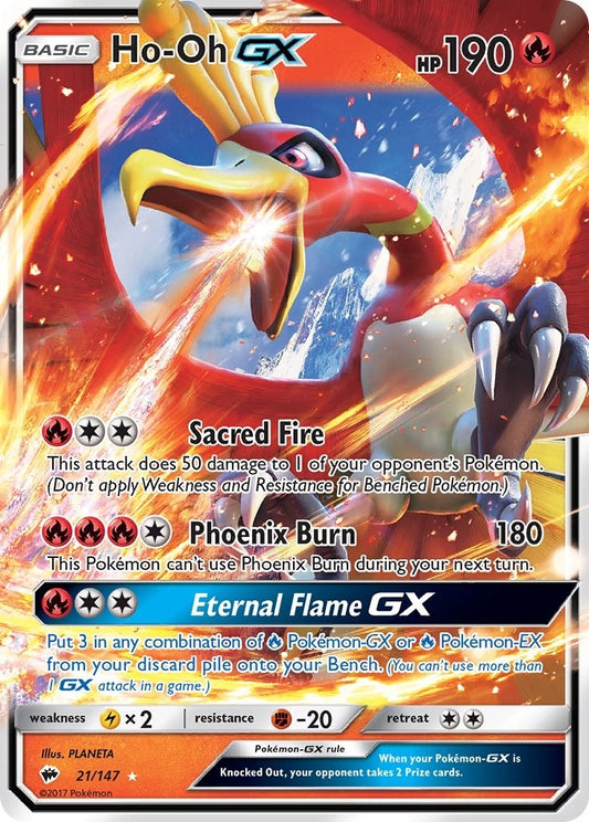 Image for Ho-Oh GX (21/147) - Pokemon