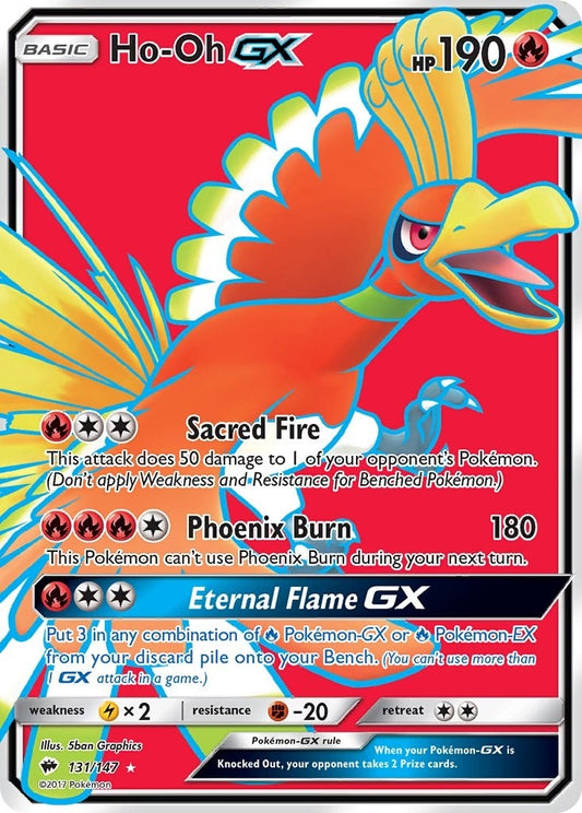 Image for Ho-Oh GX (Full Art) (131/147) - Pokemon