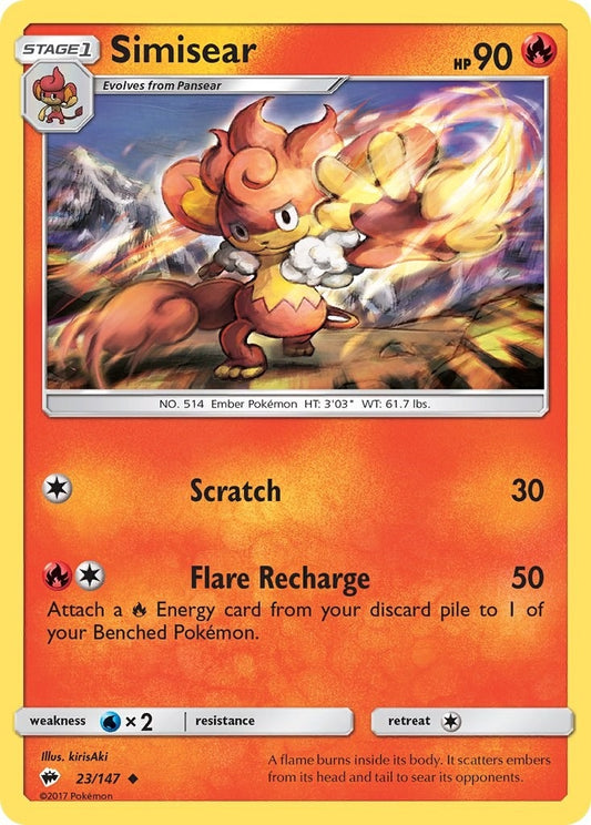 Image for Simisear (23/147) - Pokemon