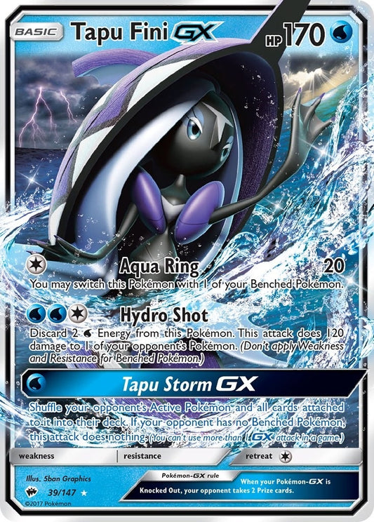 Image for Tapu Fini GX (39/147) - Pokemon