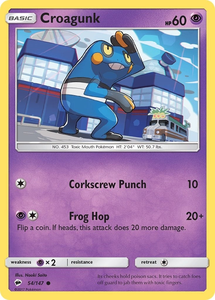 Image for Croagunk (54/147) - Pokemon