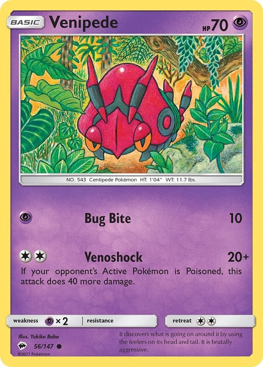 Image for Venipede (56/147) - Pokemon