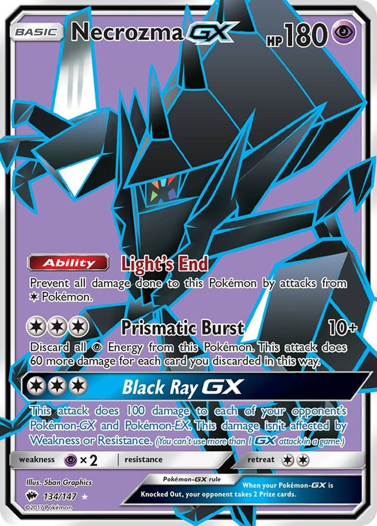Image for Necrozma GX (Full Art) (134/147) - Pokemon