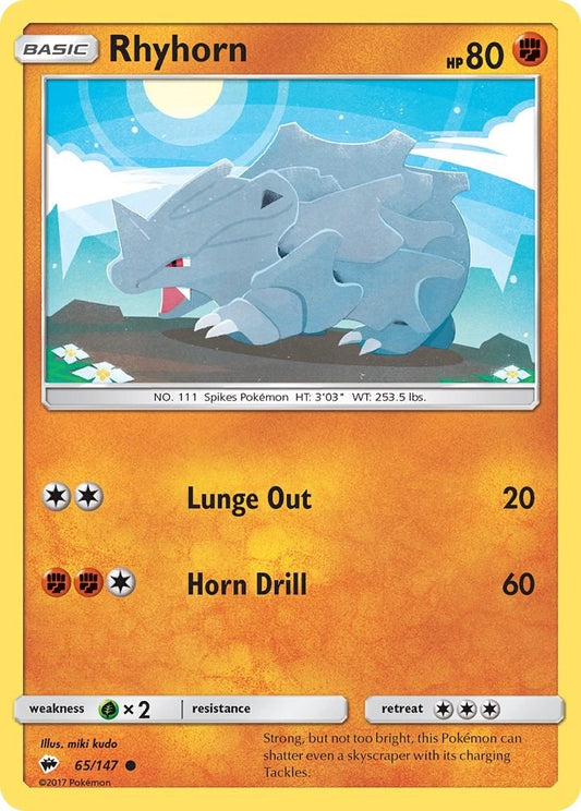 Image for Rhyhorn (65/147) - Pokemon
