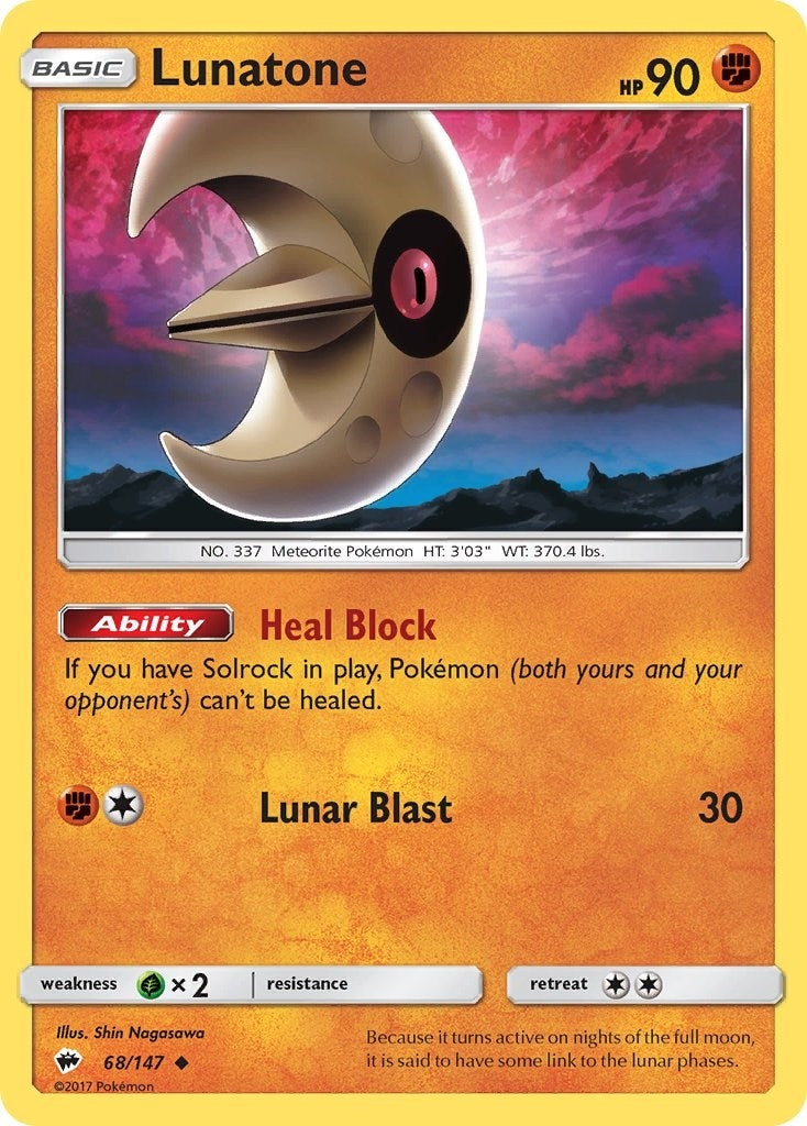 Image for Lunatone (68/147) - Pokemon