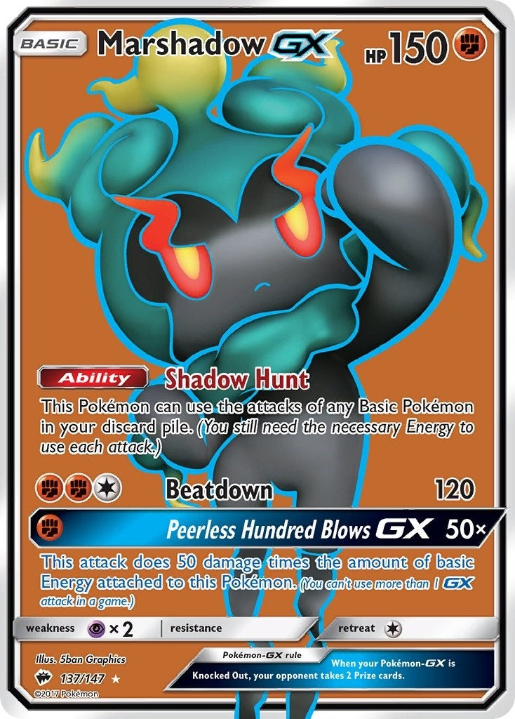 Image for Marshadow GX (Full Art) (137/147) - Pokemon