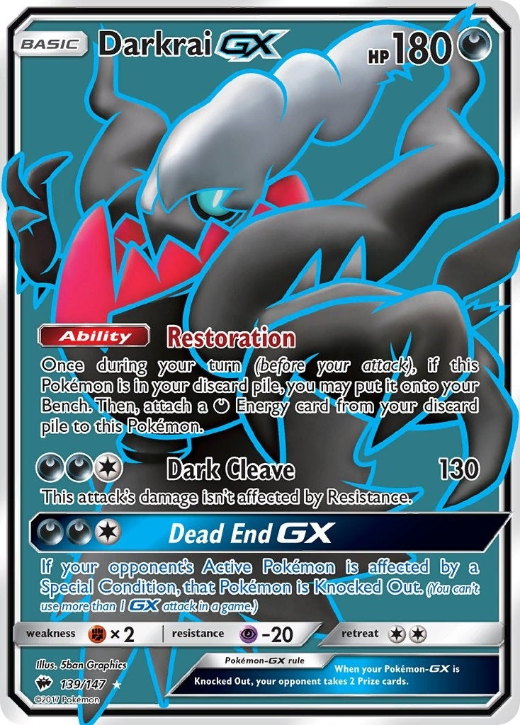 Image for Darkrai GX (Full Art) (139/147) - Pokemon