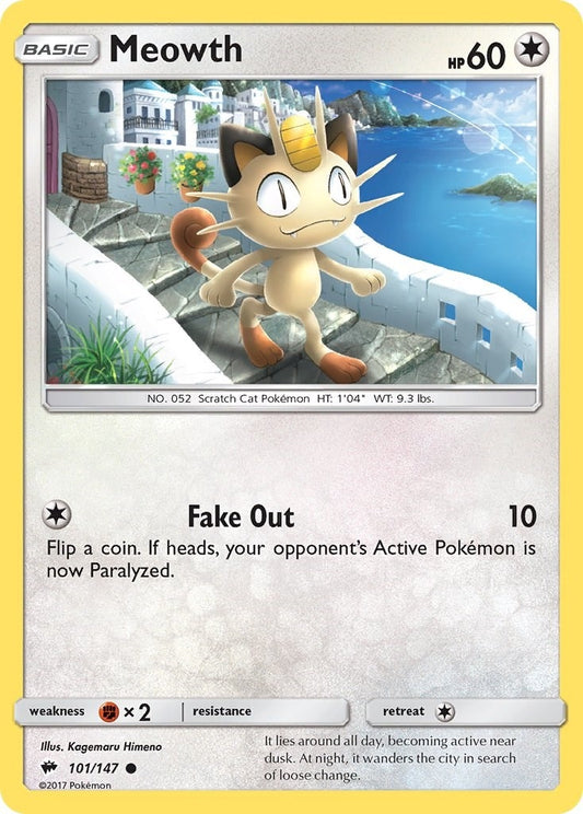 Image for Meowth (101/147) - Pokemon
