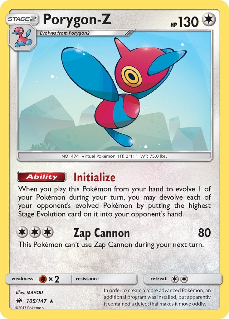 Image for Porygon-Z (105/147) - Pokemon