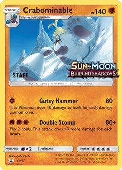 Image for Crabominable - SM47 (Prerelease) [Staff] (SM47) - Pokemon