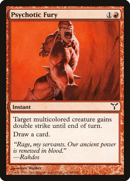 Image for Psychotic Fury (68) - Magic: The Gathering