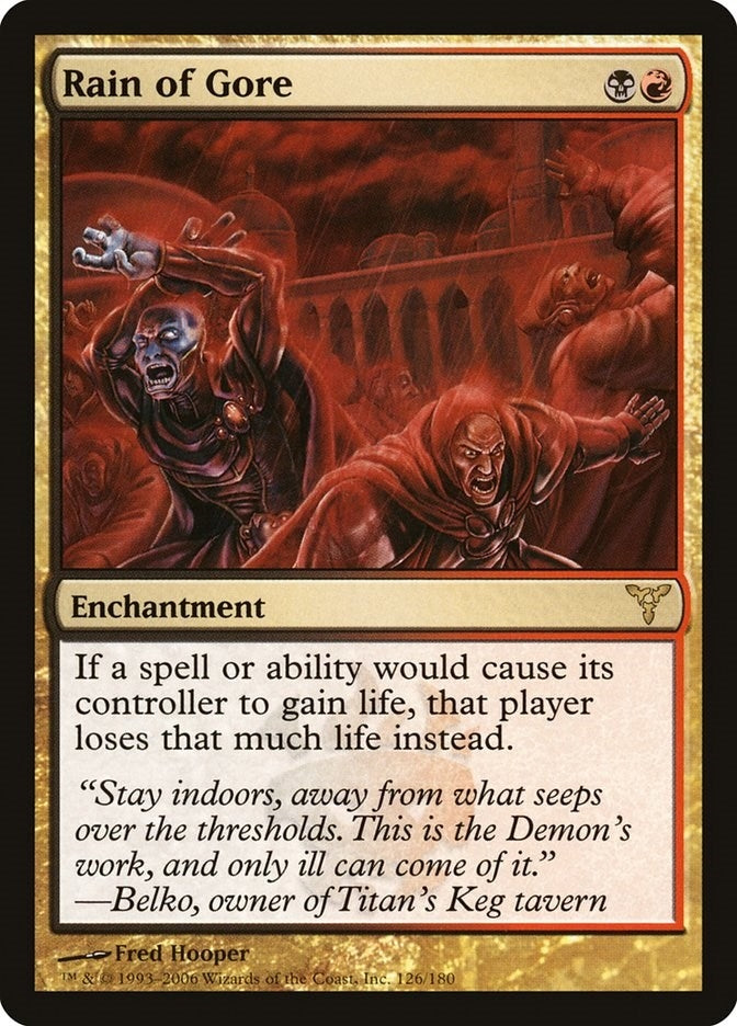 Image for Rain of Gore (126) - Magic: The Gathering