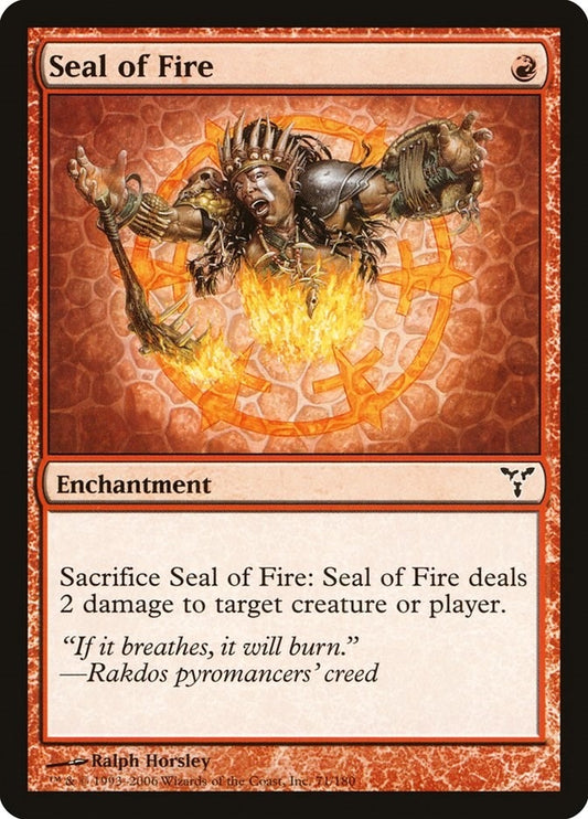Image for Seal of Fire (71) - Magic: The Gathering