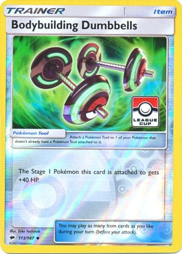 Image for Bodybuilding Dumbbells - 113/147 (League Cup) (113/147) - Pokemon