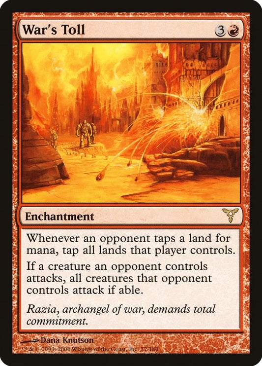 Image for War's Toll (77) - Magic: The Gathering