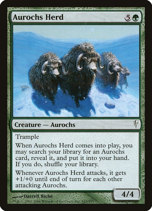 Image for Aurochs Herd (103) - Magic: The Gathering