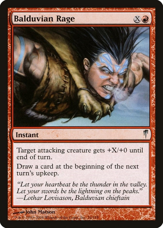 Image for Balduvian Rage (76) - Magic: The Gathering