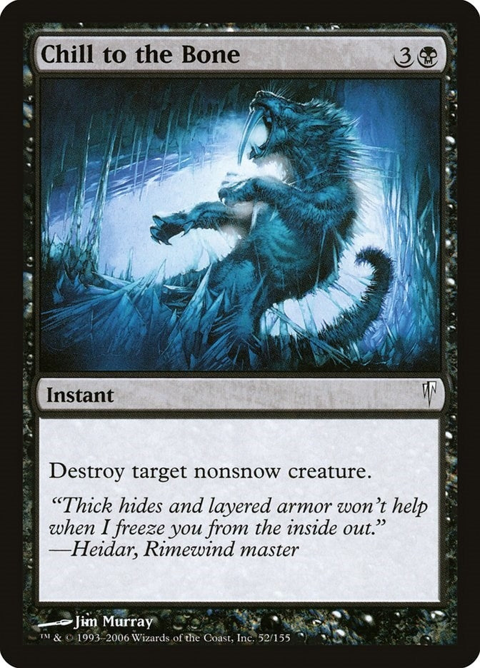 Image for Chill to the Bone (52) - Magic: The Gathering