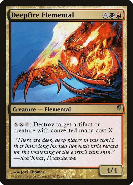 Image for Deepfire Elemental (127) - Magic: The Gathering