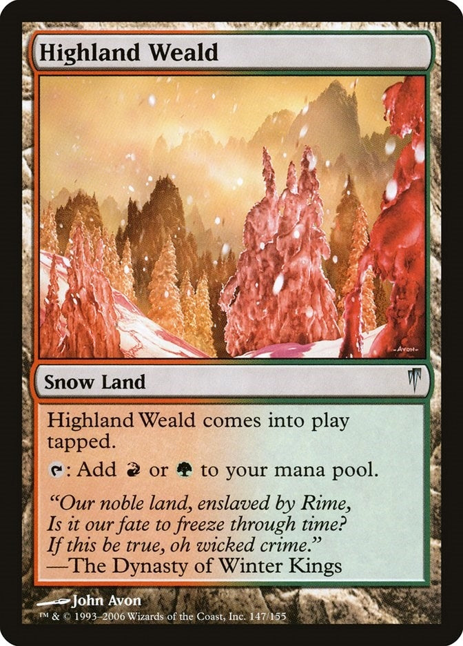 Image for Highland Weald (147) - Magic: The Gathering
