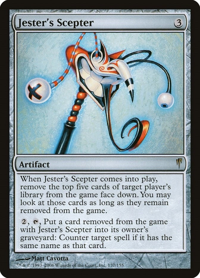 Image for Jester's Scepter (137) - Magic: The Gathering