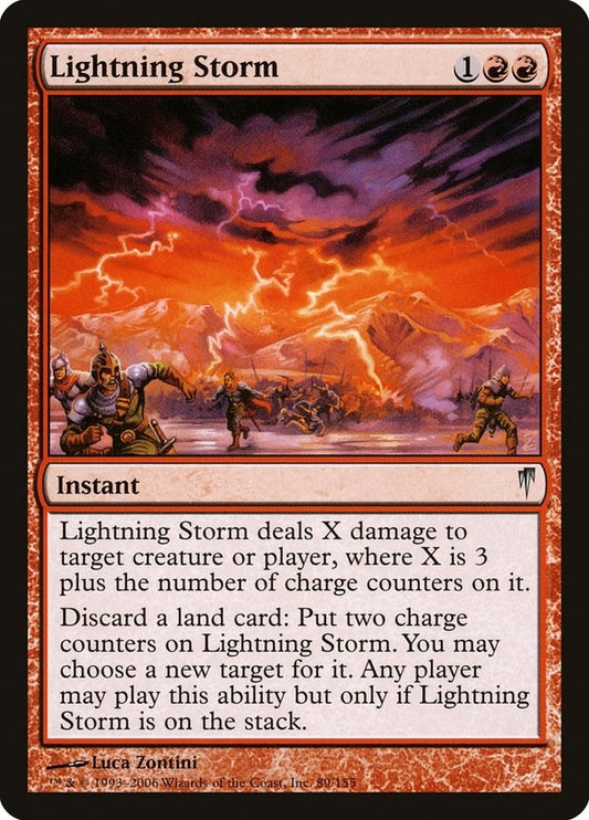 Image for Lightning Storm (89) - Magic: The Gathering