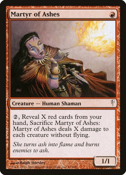 Image for Martyr of Ashes (92) - Magic: The Gathering
