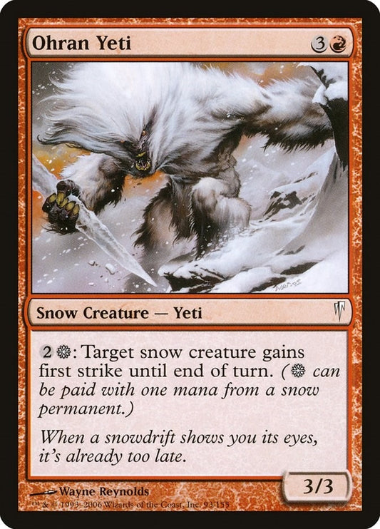 Image for Ohran Yeti (93) - Magic: The Gathering