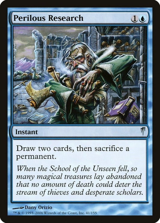 Image for Perilous Research (41) - Magic: The Gathering