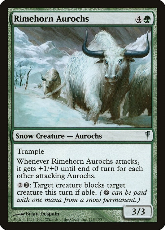 Image for Rimehorn Aurochs (118) - Magic: The Gathering