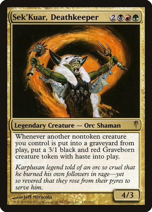 Image for Sek'Kuar, Deathkeeper (131) - Magic: The Gathering