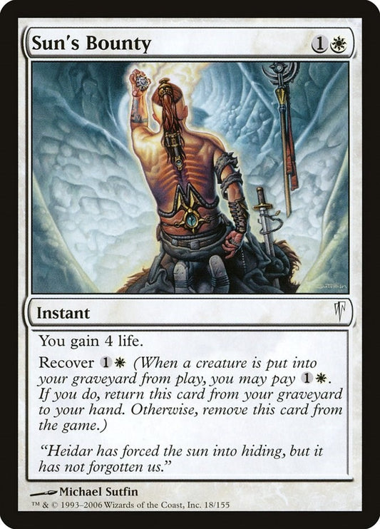 Image for Sun's Bounty (18) - Magic: The Gathering