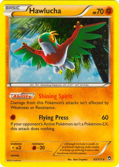 Image for Hawlucha - 63/111 (Cosmos Holo) (063/111) - Pokemon