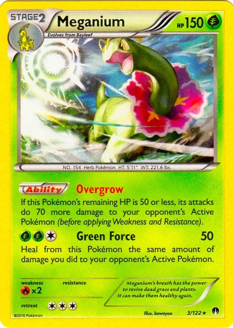 Image for Meganium - 3/122 (Cosmos Holo) (003/122) - Pokemon