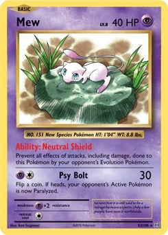 Image for Mew - 53/108 (XY Evolutions) (053/108) - Pokemon