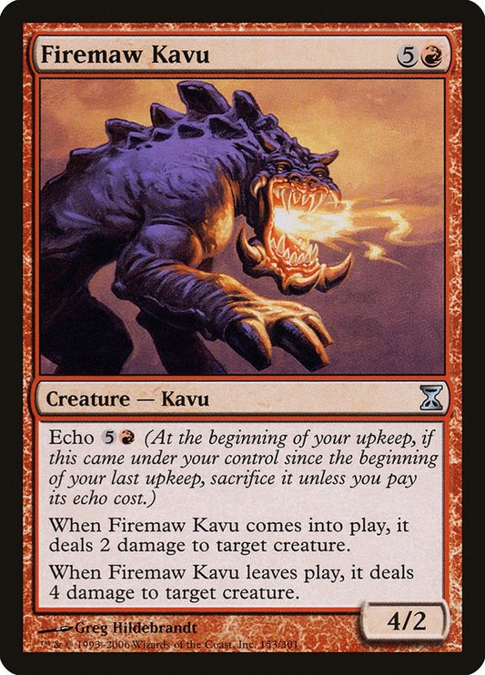 Image for Firemaw Kavu (153) - Magic: The Gathering