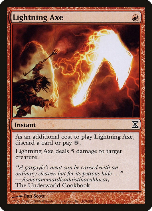 Image for Lightning Axe (168) - Magic: The Gathering