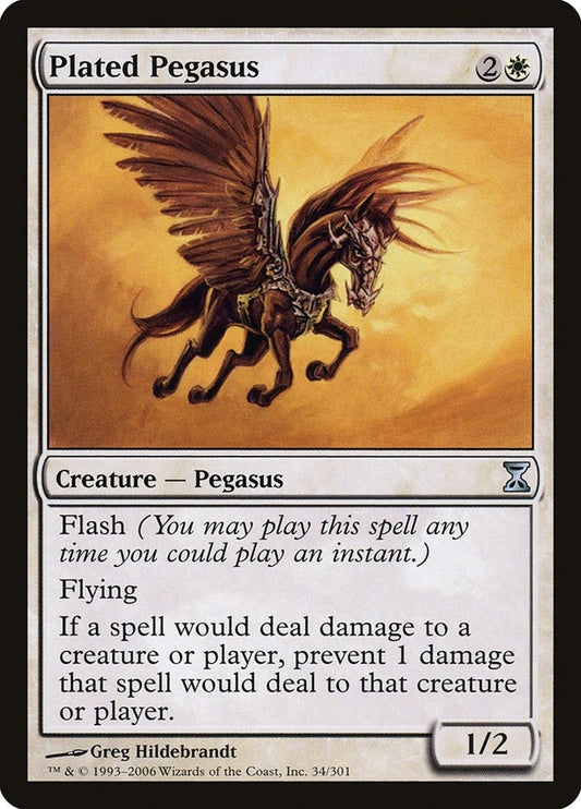 Image for Plated Pegasus (34) - Magic: The Gathering
