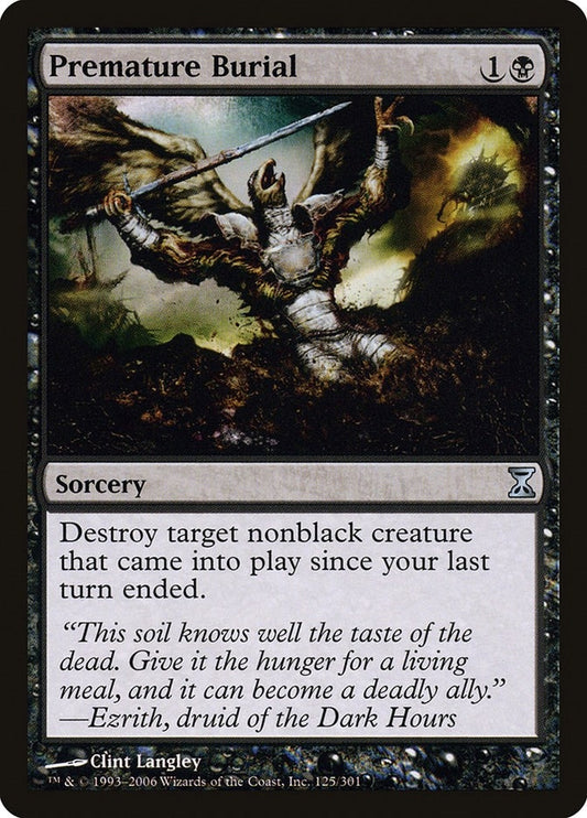 Image for Premature Burial (125) - Magic: The Gathering