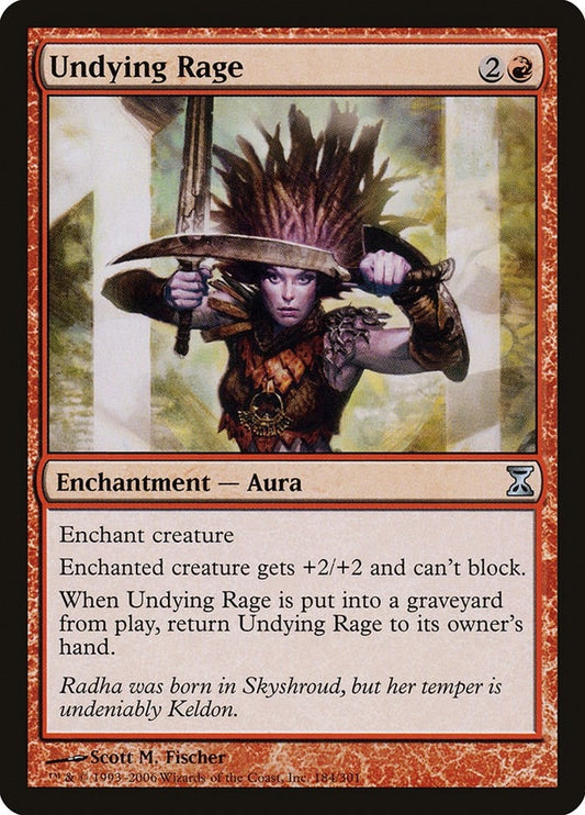 Image for Undying Rage (184) - Magic: The Gathering