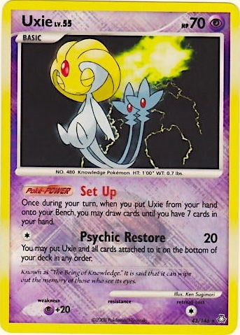 Image for Uxie - 43/146 (League Promo) (043/146) - Pokemon