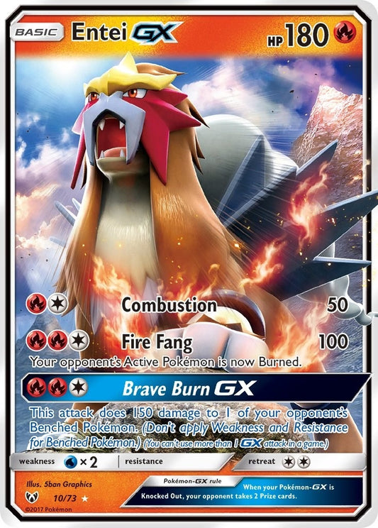 Image for Entei GX (10/73) - Pokemon