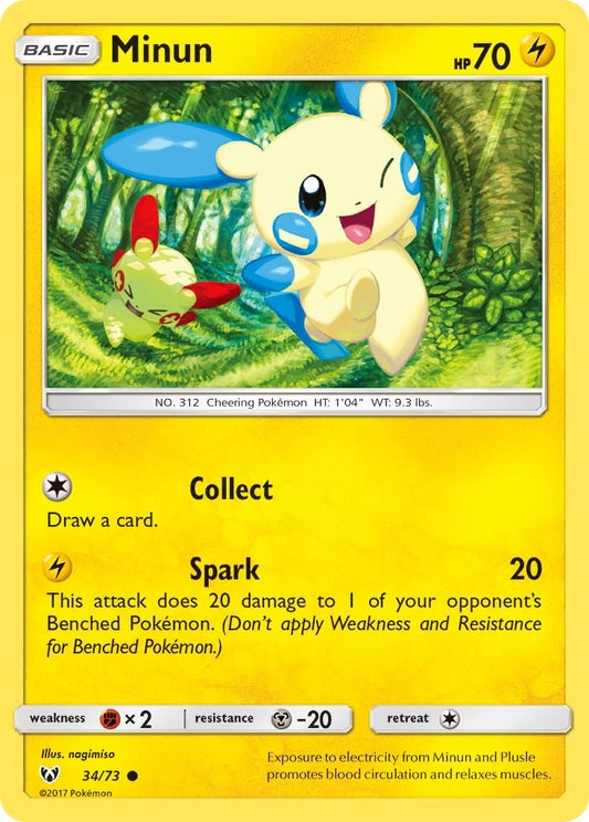 Image for Minun (34/73) - Pokemon