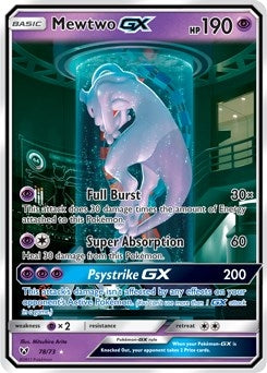 Image for Mewtwo GX (Secret Shining) (78/73) - Pokemon