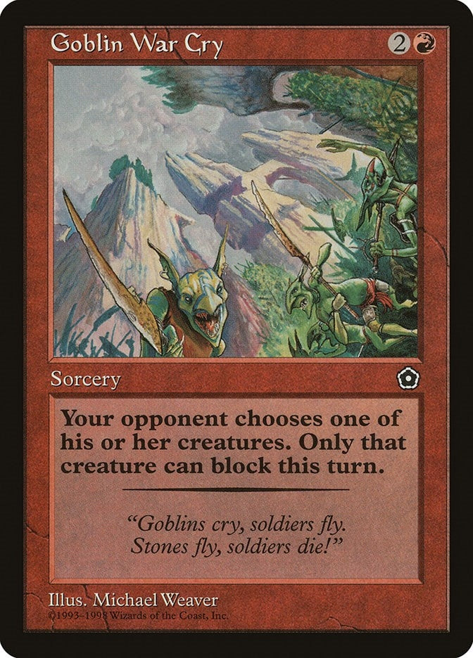 Image for Goblin War Cry - Magic: The Gathering