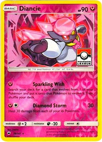 Image for Diancie - 94/147 (Pokemon League) (094/147) - Pokemon