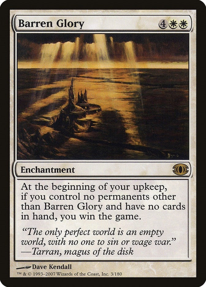 Image for Barren Glory (3) - Magic: The Gathering